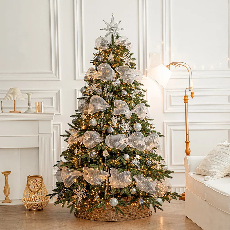 PE Mixed Leaf Encrypted Christmas Tree Package Home Decorations Atmosphere Decoration Arrangement Large Ornament
