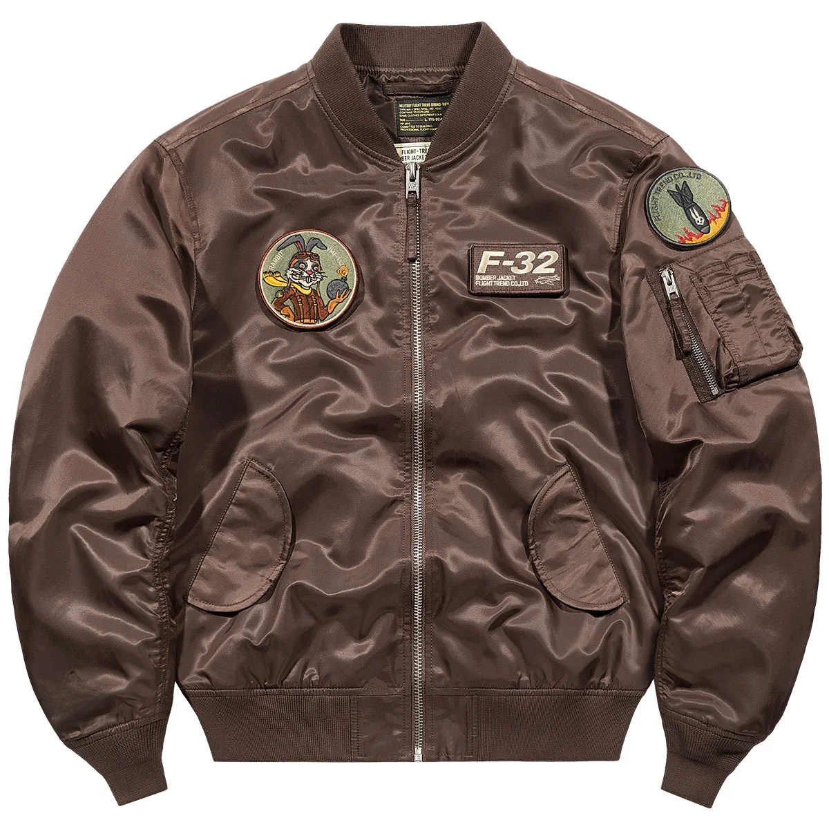 

VIP American Retro Pilot Jaet Men's Spring Autumn Loose Couple Baseball Sle Embroidered Bae Outerwear Faionable Youth...