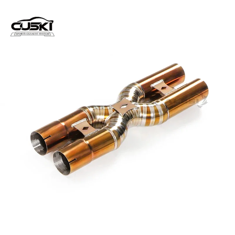 

Средняя выхлопная труба, выхлопная труба X, аксессуары для модификации выхлопной системы из титанового сплава для улучшения мощности Ferrari F12/FF