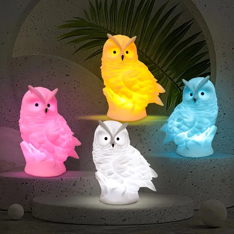 Cute Creative Night Light, Cartoon Owl Bedside Ornaments Jewelry, Night Market Stall Night Light, Birthday Gift Ambient Light