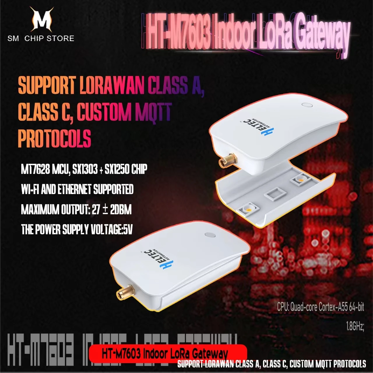 Heltec LoRa LoRaWAN Gateway ESP32 Wireless Router Smartthings Hub Long Range Home Automation Devices Wireless Temperature Sensor