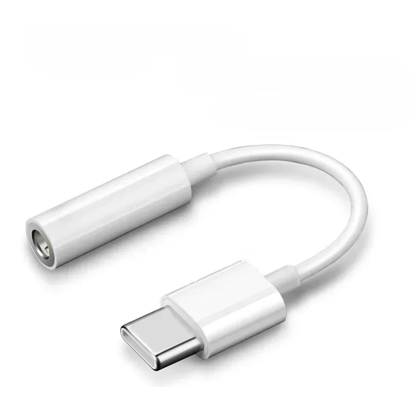 Typ-C 3,5-mm-Buchse Audio-Kabel tragbarer Typ-C-Headset-Adapter 10cm Kopfhörer-Kabel konverter Zubehör für Smartphones