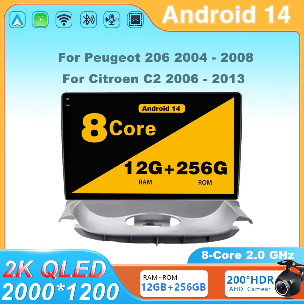 Android 14 Π°Π²ΡΠΎΠΌΠΎΠ±ΠΈΠ»ΡΠ½ΡΠΉ ΡΠ°Π΄ΠΈΠΎΠΏΡΠΈΠ΅ΠΌΠ½ΠΈΠΊ ΠΌΡΠ»ΡΡΠΈΠΌΠ΅Π΄ΠΈΠΉΠ½ΡΠΉ ΠΏΠ»Π΅Π΅Ρ ΡΡΠ΅ΡΠ΅ΠΎ Π½Π°Π²ΠΈΠ³Π°ΡΠΈΡ GPS Carplay Screem Π΄Π»Ρ Peugeot 206 2004-2008 Π΄Π»Ρ Citroen C2 2006-2013 Android 14 Π°Π²ΡΠΎΠΌΠΎΠ±ΠΈΠ»ΡΠ½ΡΠΉ ΡΠ°Π΄ΠΈΠΎΠΏΡΠΈΠ΅ΠΌΠ½ΠΈΠΊ ΠΌΡΠ»ΡΡΠΈΠΌΠ΅Π΄ΠΈΠΉΠ½ΡΠΉ ΠΏΠ»Π΅Π΅Ρ ΡΡΠ΅ΡΠ΅ΠΎ Π½Π°Π²ΠΈΠ³Π°ΡΠΈΡ GPS Carplay Screem Π΄Π»Ρ Peugeot 206 2004-2008 Π΄Π»Ρ Citroen C2 2006-2013