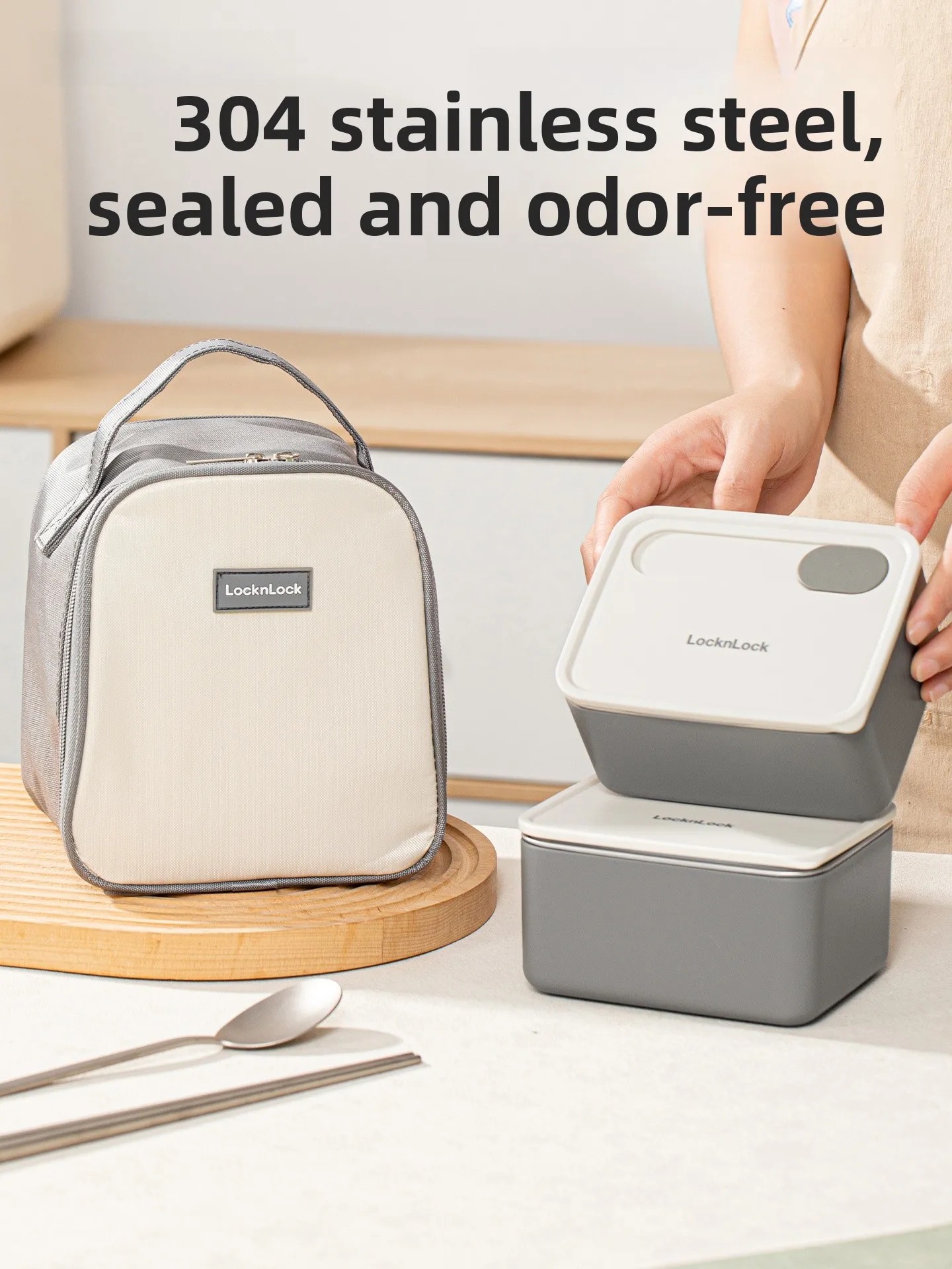 

Lo&Lo Изолированный ланч-бокс из нержавеющей стали для микроволновой печи для офисных работников, нагреваемый контейнер для хранения еды, 700 мл +