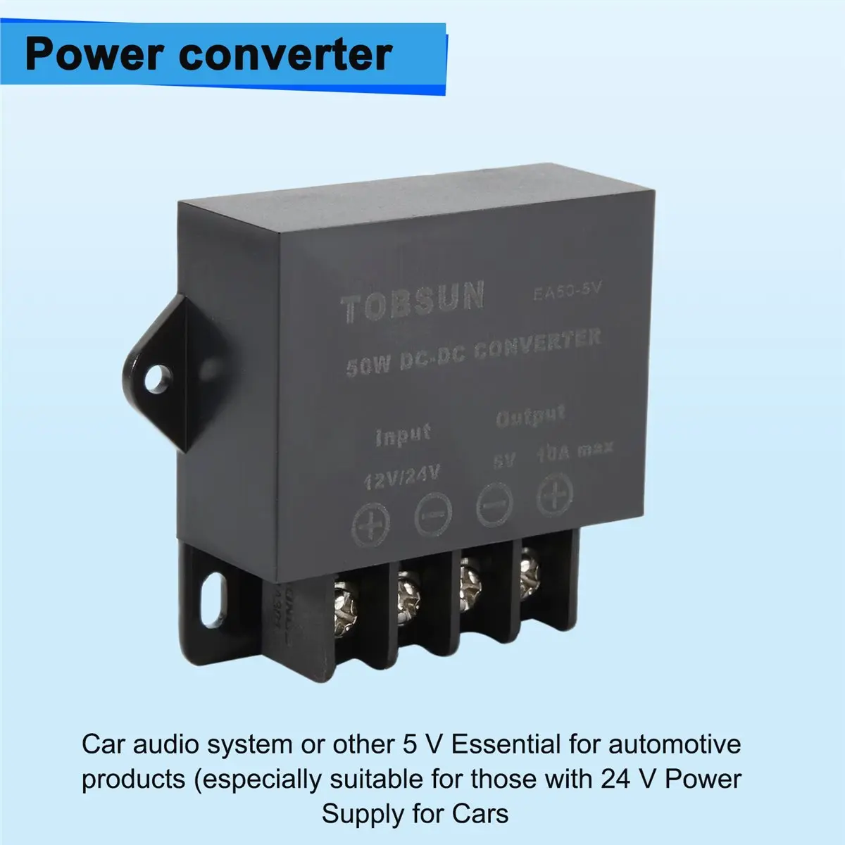 popop 24V/12V to 5V 10A 50W Car LED Advertising Screen Power Supply Power Converter DC Transformer