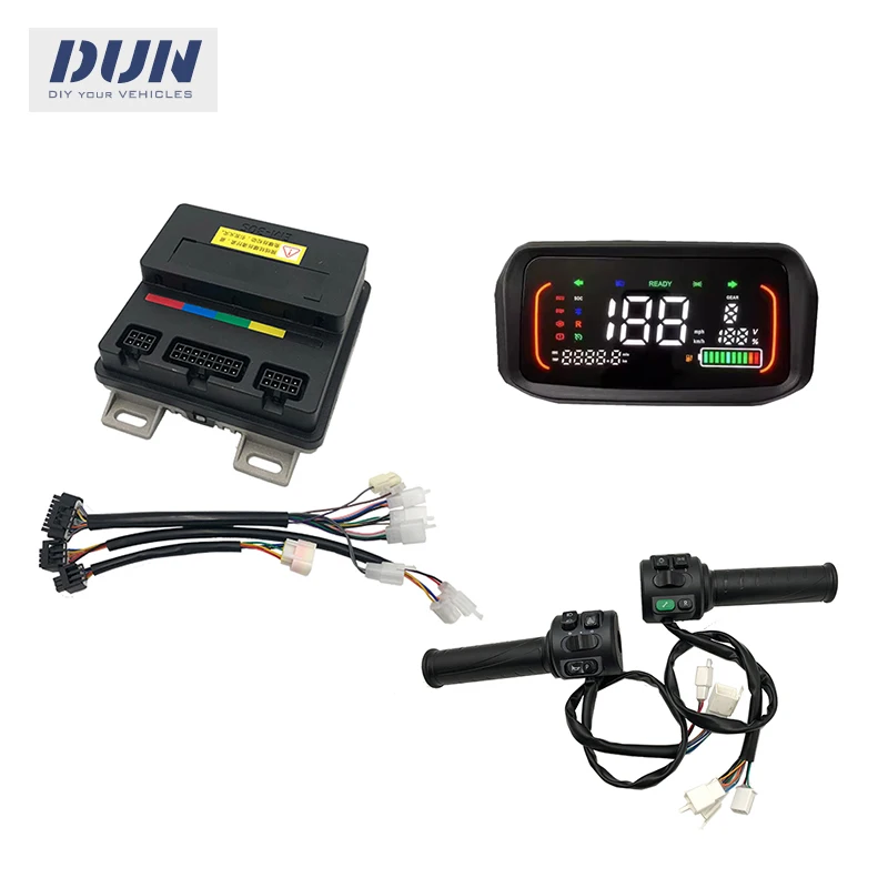 VOTOL EM30S 35A 500W-1.5KW Scooter Controller with N7 Display and Throttle For Mid-drive Hub Motor