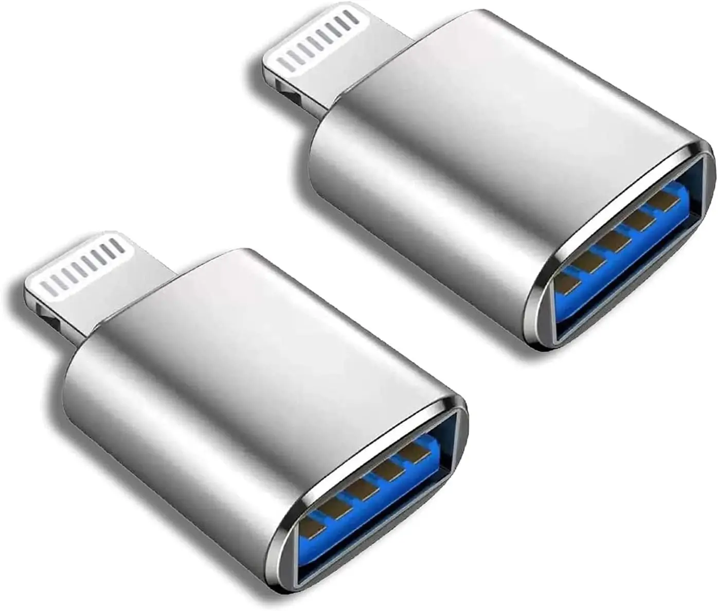 

Комплект из 2 адаптеров Lightning-USB для камеры, OTG-адаптер для синхронизации данных для iPhone/iPad