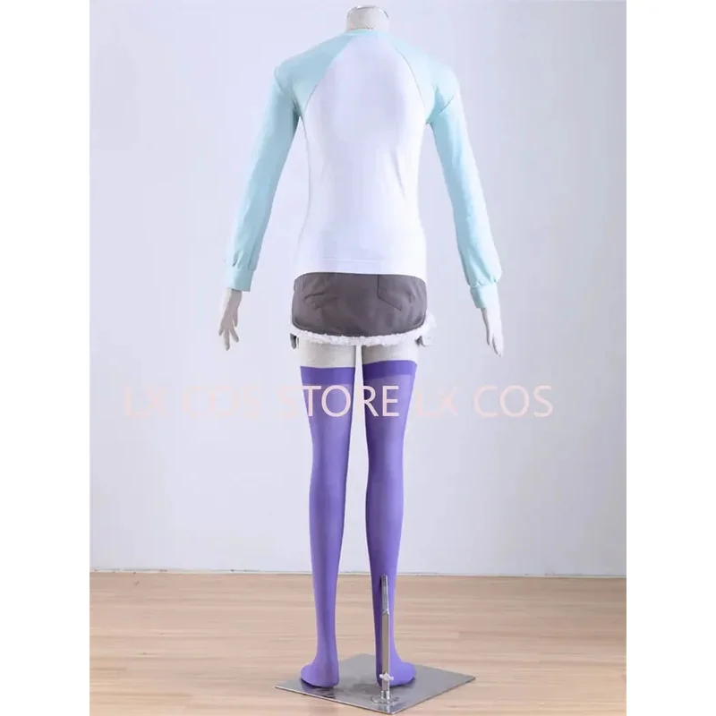 Anime Super Sonico ropa disfraz orejas de gato Sudadera con capucha (chaqueta camiseta Skrit) conjunto