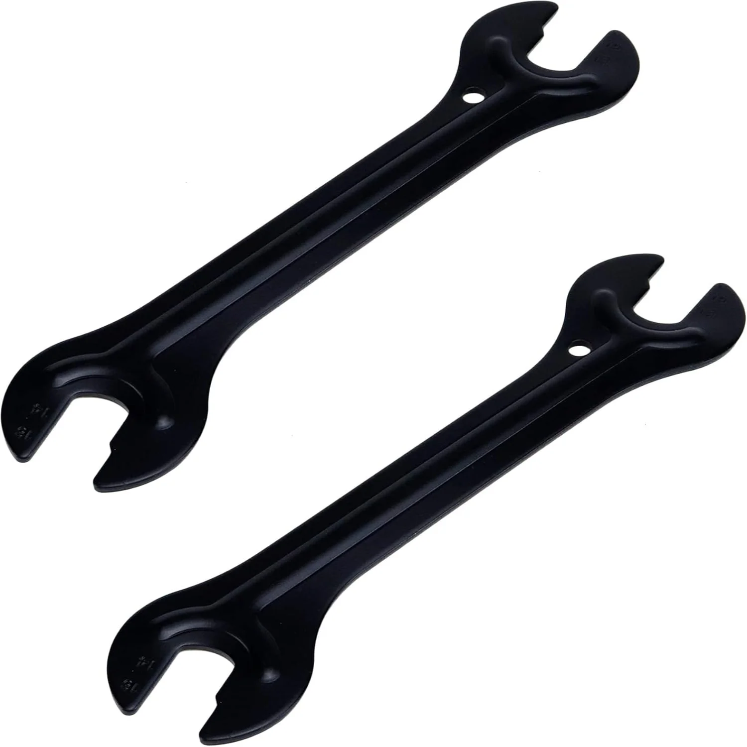 2 Pcs Bike Hub Cone Wrench,Bicycle Pedal Wrench Double Side Cycling Repair Removal Tool,13,14,15,16mm,Black