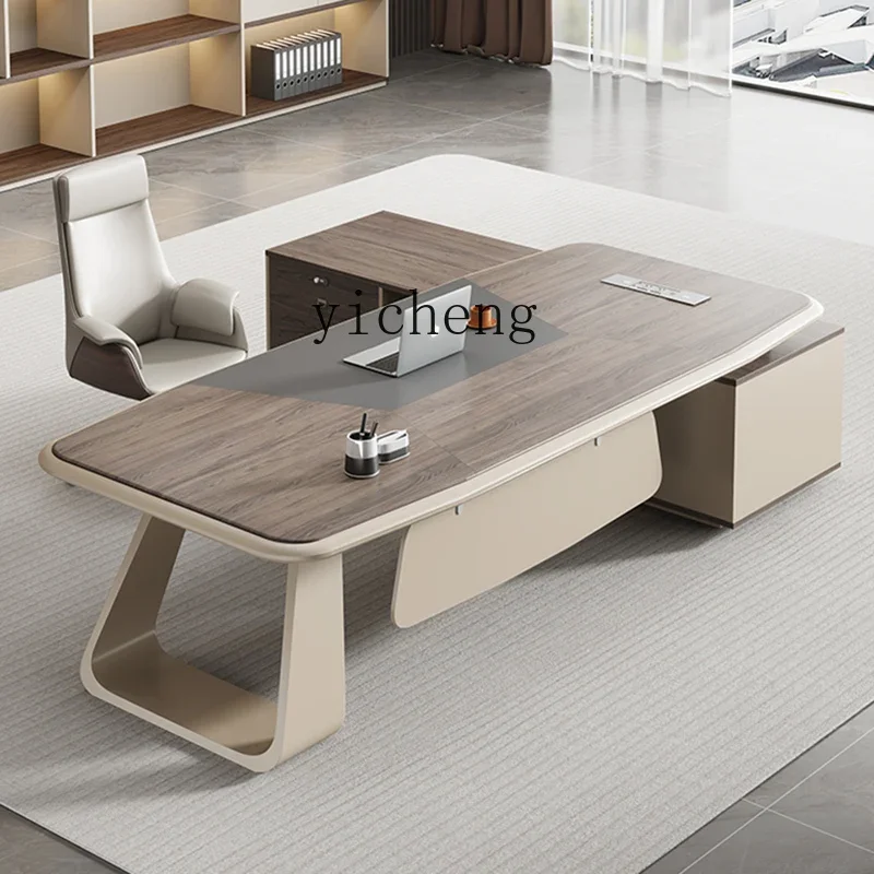 ZK desk simple modern class  office desk and chair combination manager president desk