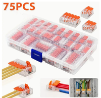 10-75 Pcs Orange Universal Type Quick Plug-in Terminals,Electrical Equipment Connectors,Wire Connector Terminals,250V/32A