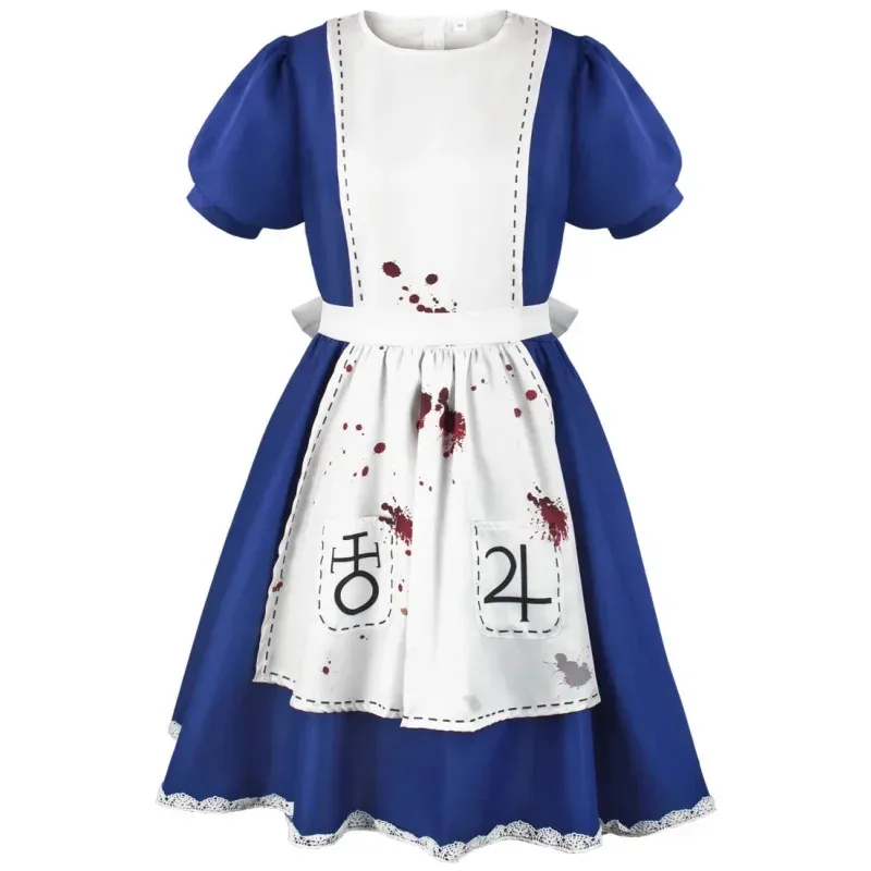 

NewGame Alice Madness Returns Cosplay Costume Alice Maid Dress Uniform Adult Women Halloween anime Girls carnival dress up party
