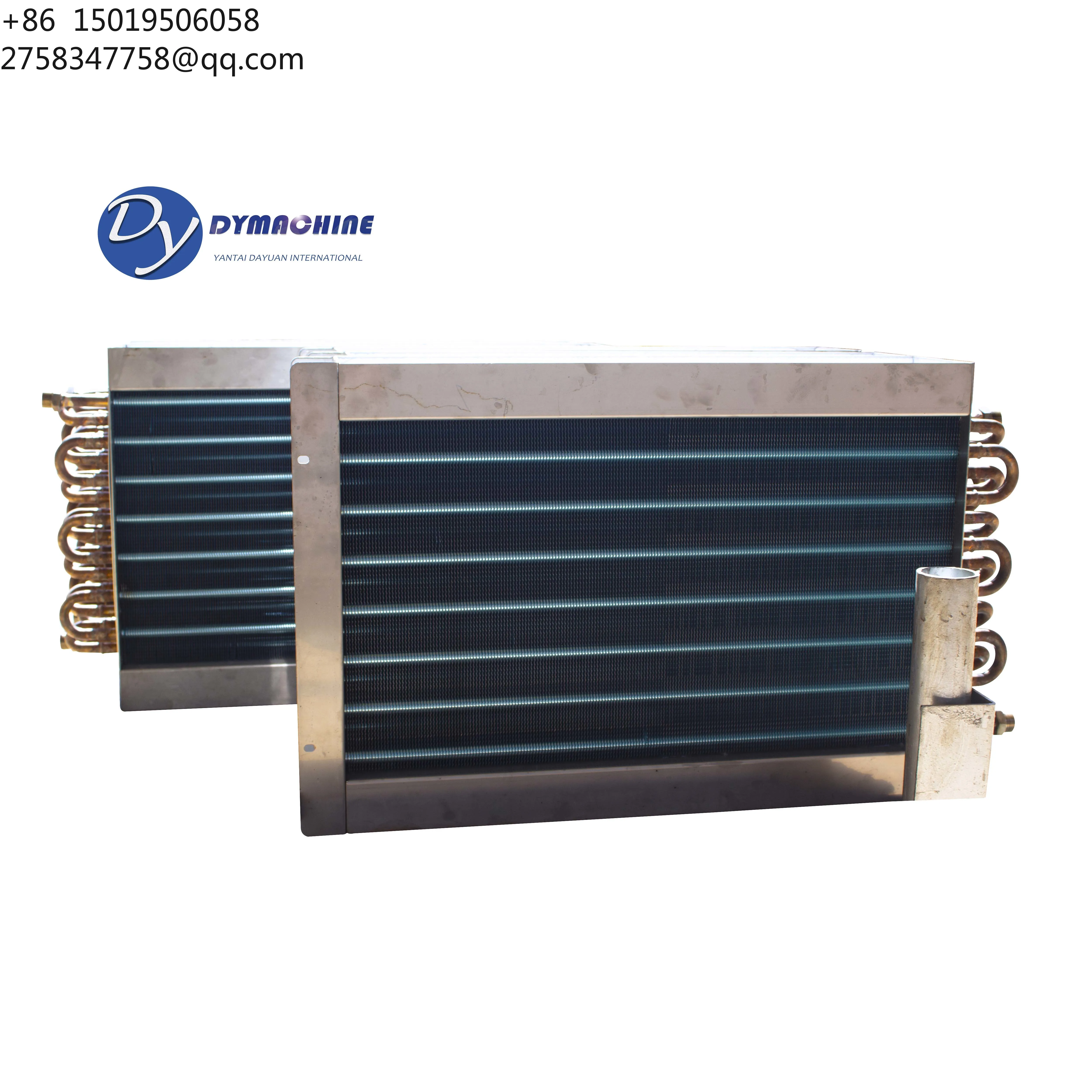 Industrial Manufactory Evaporative Cooler Coil Transfer Machine Tube Condenser Aluminum Fins Cooper Tube Heat Exchanger