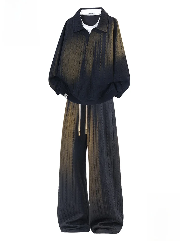 

Мужской комплект Paul Frank: толстовка и повседневные брюки, спортивный свободный крой, осенняя новинка, из смеси полиэстера и спандекса