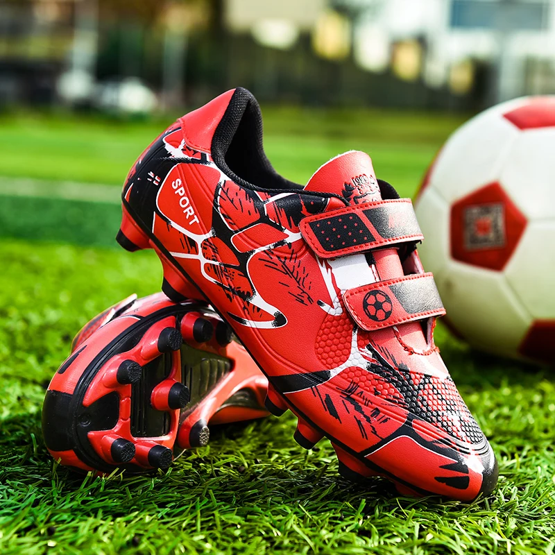 Brand Kids Soccer Shoes Society TF/FG School Football Boots Cleats Grass Soccer Sneakers Boy Girl Outdoor Futsal Training Shoes