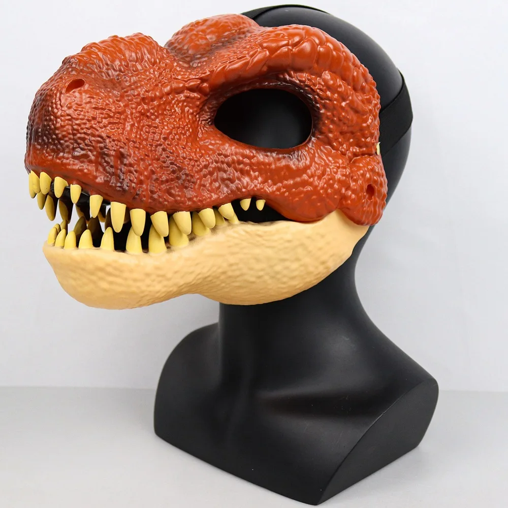 Halloween Party Masquerade Cosplay Open Mouth Latex Scared Mask Gifts Horror Dinosaur Headgear Dragon Lifelike Dinosaur Mask