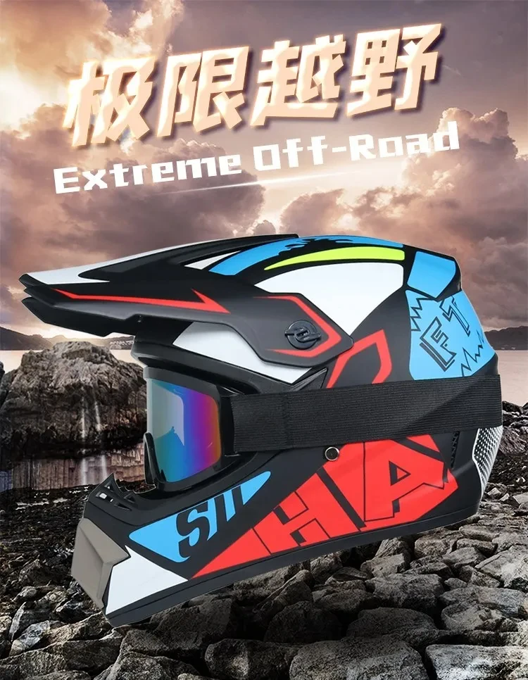 ORZ-905 Off-Road-Rennen Motorradhelm Fahrrad Speed Drop DH Vollhelm Rallye Offroad-Helm – Detail 2