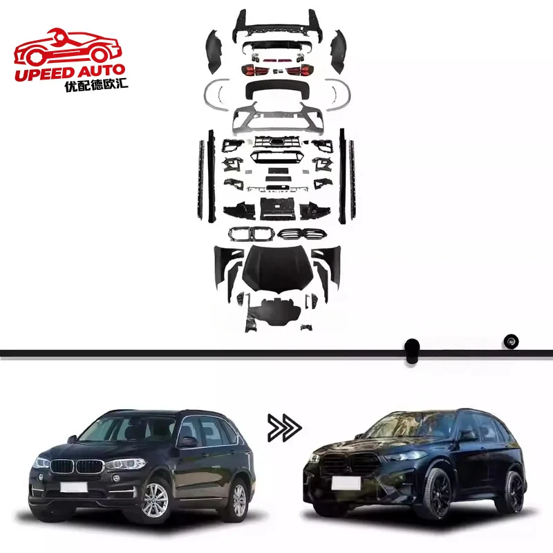 

Suitable for STLF Car X5 F15 Full Body Kit Conversion to 23 Style X5M Front Rear Bumper Set No Damage Required 2014 to 2018