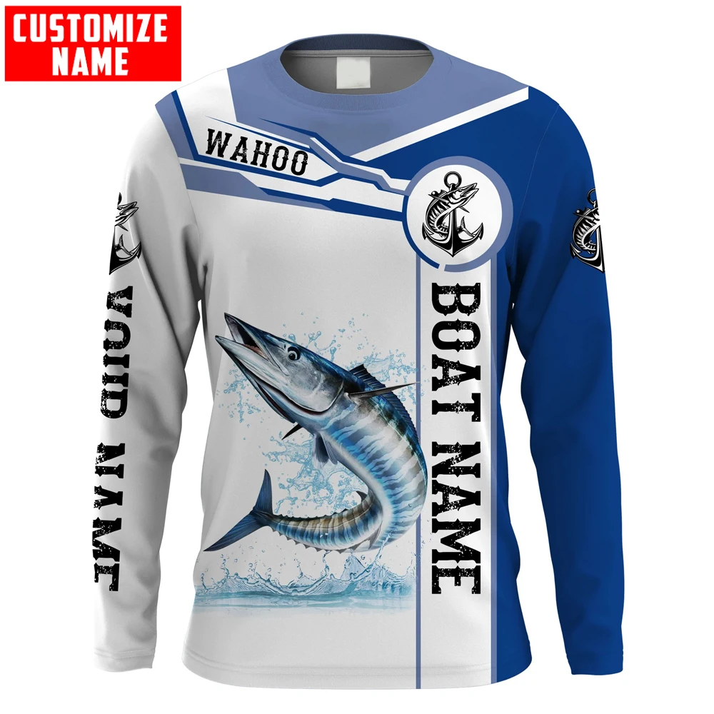 

Wahoo Fishing Customize Name and boat name 3D Printed Men's Hoodie & Sweatshirt Unisex Zip Hoodies Casual Tracksuits KJ914