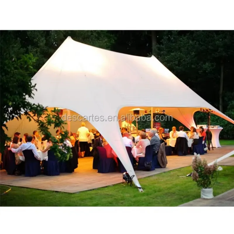 

YTYIN 19x12M Ivory Star Party Carnival Canopy/Large Marquee Wedding Tents For Sale