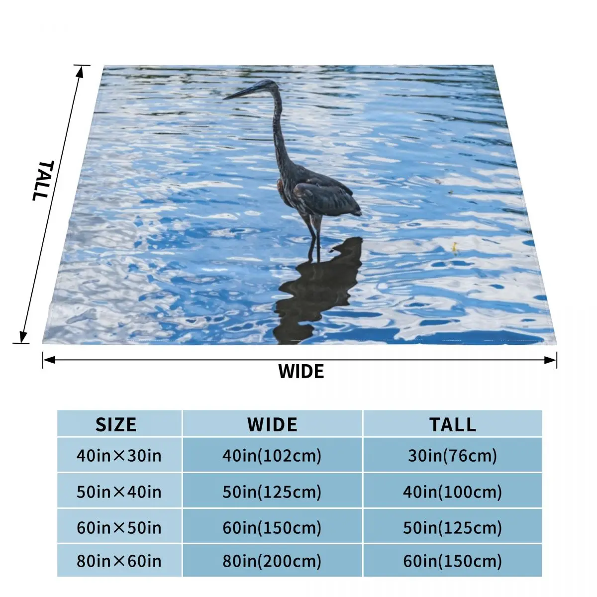 Great Blue Heron Throw Blanket anime sofa bed