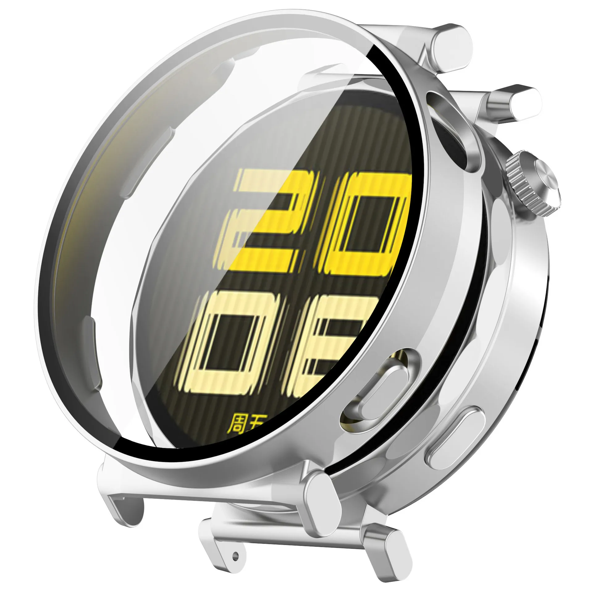 Protector de pantalla de vidrio para Huawei Watch GT 5/4, carcasa de borde duro, accesorios de cubierta protectora, 46mm, GT5 Pro, 42mm, GT4, 41mm