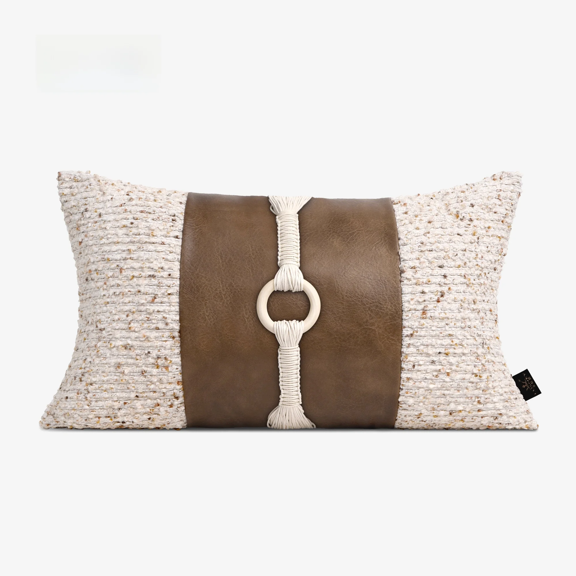 high-end-sofa-pillow-cover-orange-coffee-color-tweed-splicing-living-room-couch-cushion-throw-blanket-home-decor-accessories