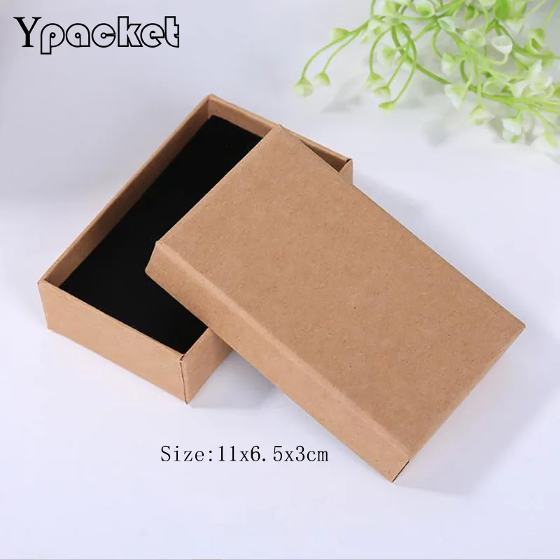 

Concise Style Bookmark Kraft Paper Packing Case Jewelry Organizer Box Engagement Ring For Earrings Necklace Bracelet Gifts 30Pcs