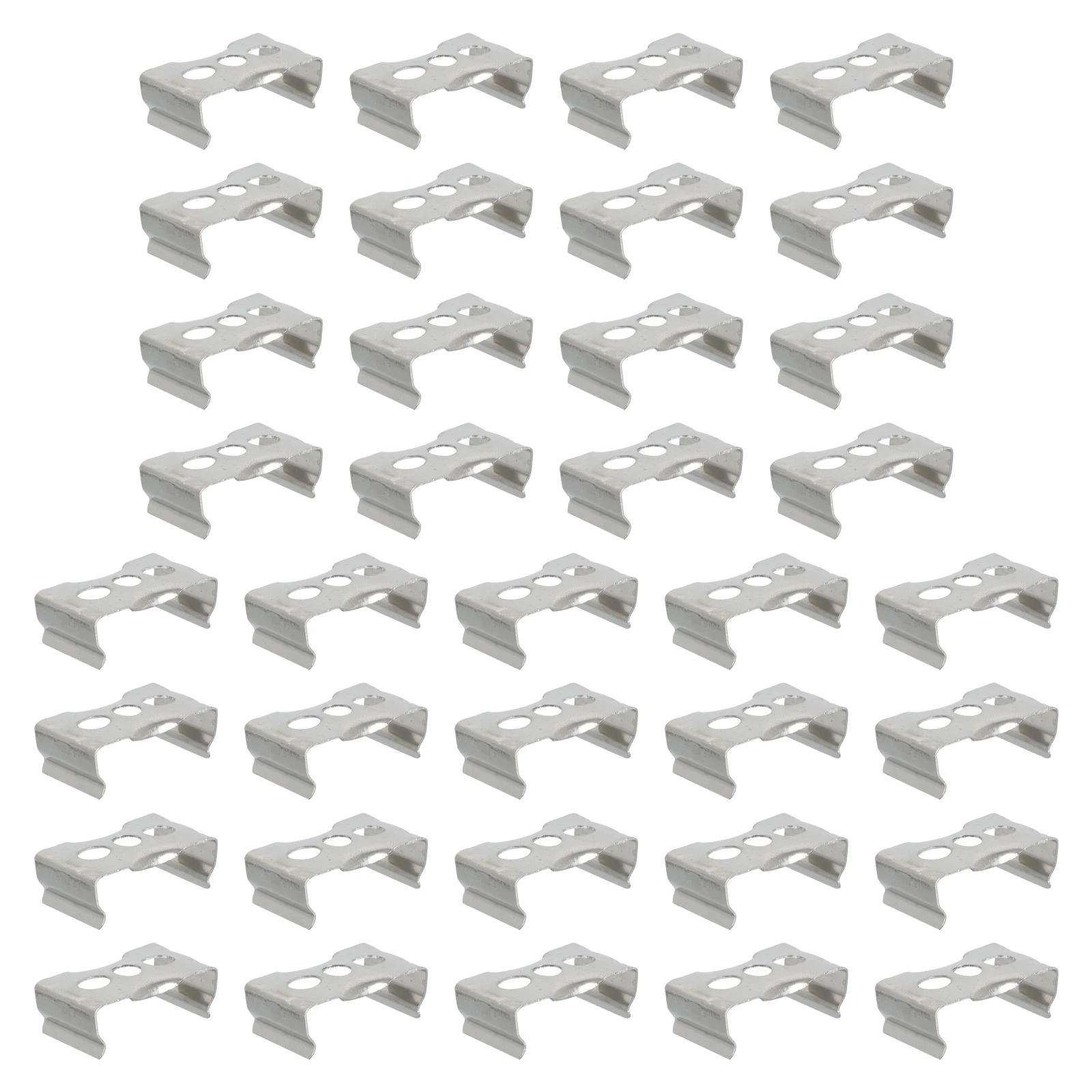 

100 Pcs Lamp Tube Clips Iron Brackets Fluorescent Light Mounting Durable U Shape Fixing Buckle Tube Holder Support Hardware