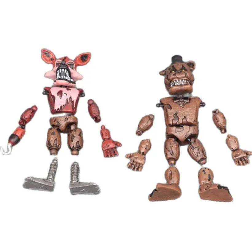 Five Night At Freddy Anime Action Figure Game Fnaf Bonnie Bear Foxy Freddy Toys Pvc Model Children Birthday Gifts