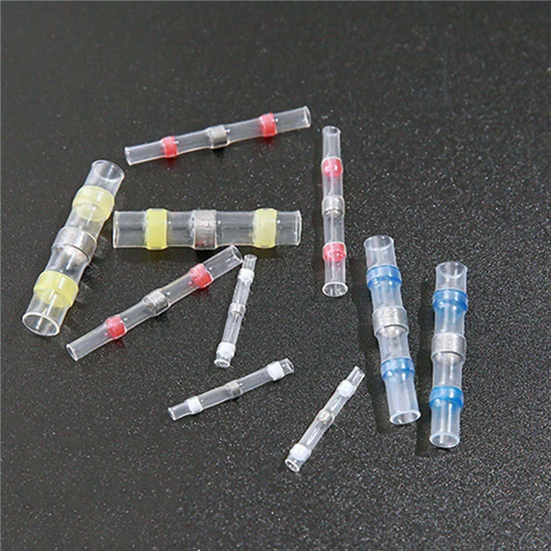 

ABRU-200Pcs разъем термоусадочные клеммы для сортировки водонепроницаемая паяльная втулка трубка провод изолированные стыковые разъемы