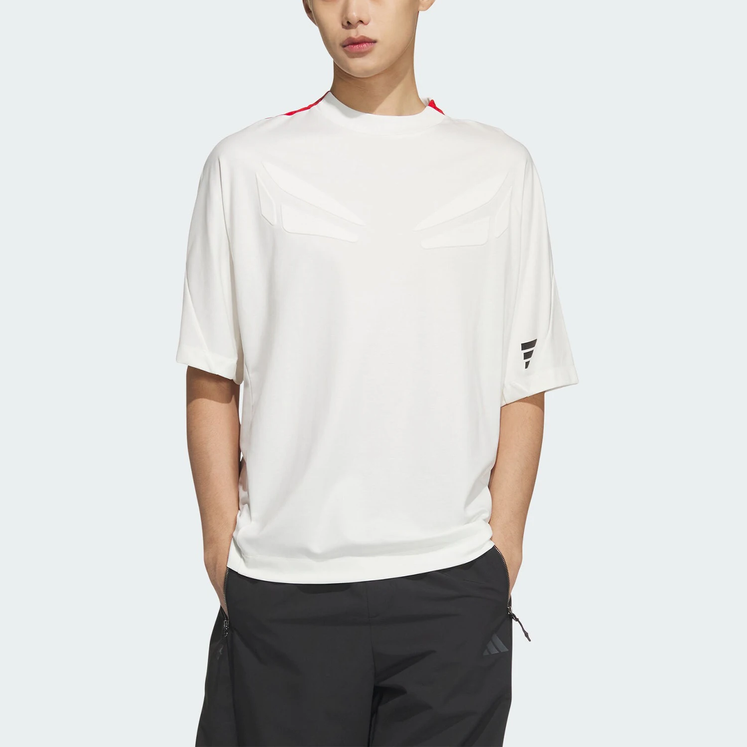 

Новая мужская повседневная спортивная трикотажная футболка свободного кроя Adidas Originals с коротким рукавом JN3478