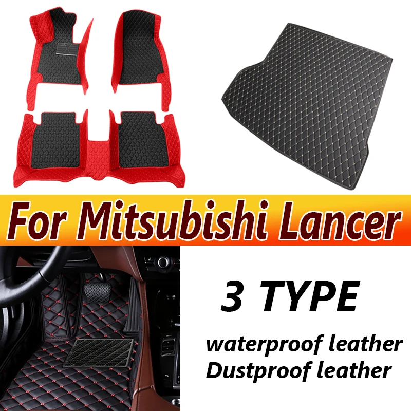 Car Floor Mat For Mitsubishi Lancer II Cedia Virage 2009~ 2014 Accesorios Para Auto Non-slip Floor Mats Car Accessories Interior