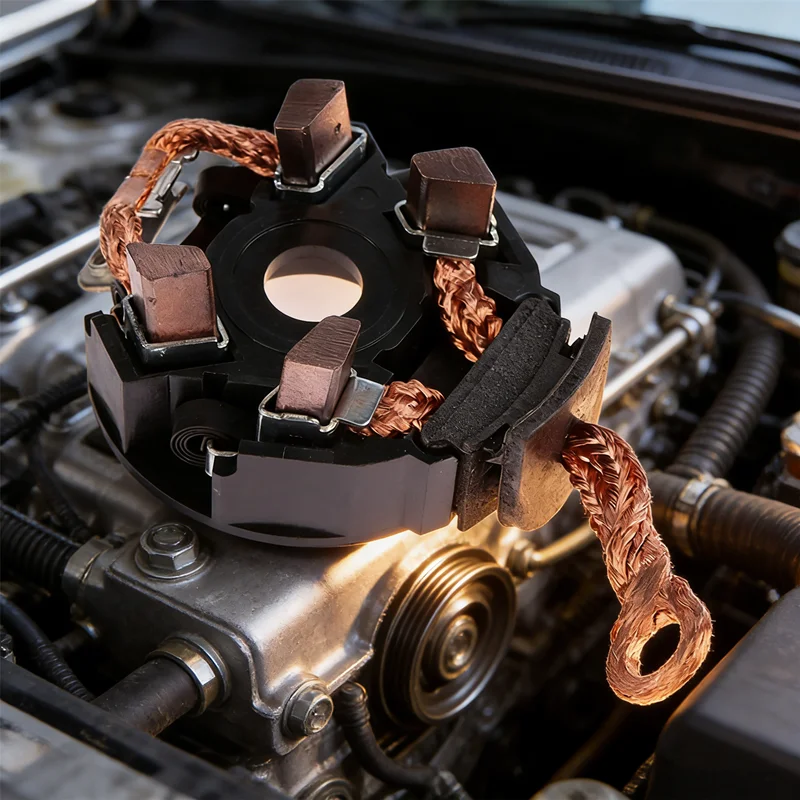 

НОВЫЙ Держатель угольных щеток стартера - Полная сменная деталь для автомобильных стартеров, восстанавливает мощность запуска двигателя, 1 шт.