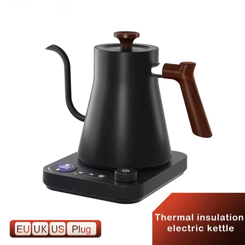 2024New Electric Kettle Small Portable Travel Kettl Coffee Gooseneck Electric Kittle Kettle Stainless Steel