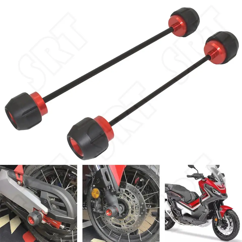 

Fits for Honda X-ADV 750 XADV ABS X-ADV750 2017-2023 Motorcycle Front And Rear Wheel Fork Axle Sliders Cap Crash Protector Kits