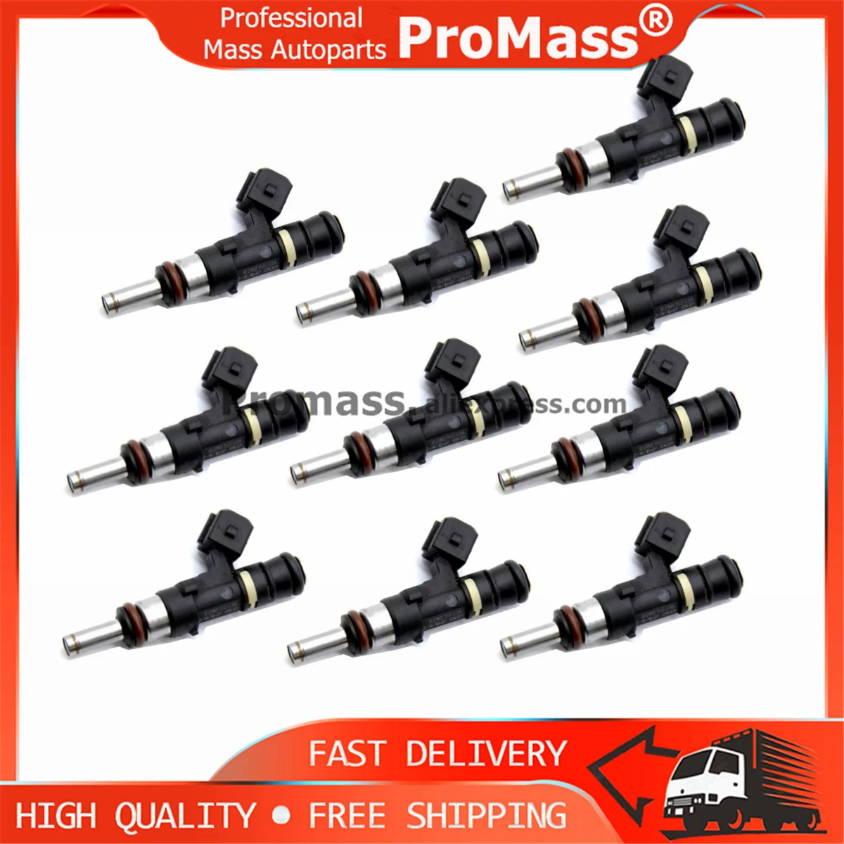 Fuel Injector For BMW M5 E60 E61 E63 E64 Touring M6 2006-2010 5.0L V10 0280158036 13647839098 FJ753