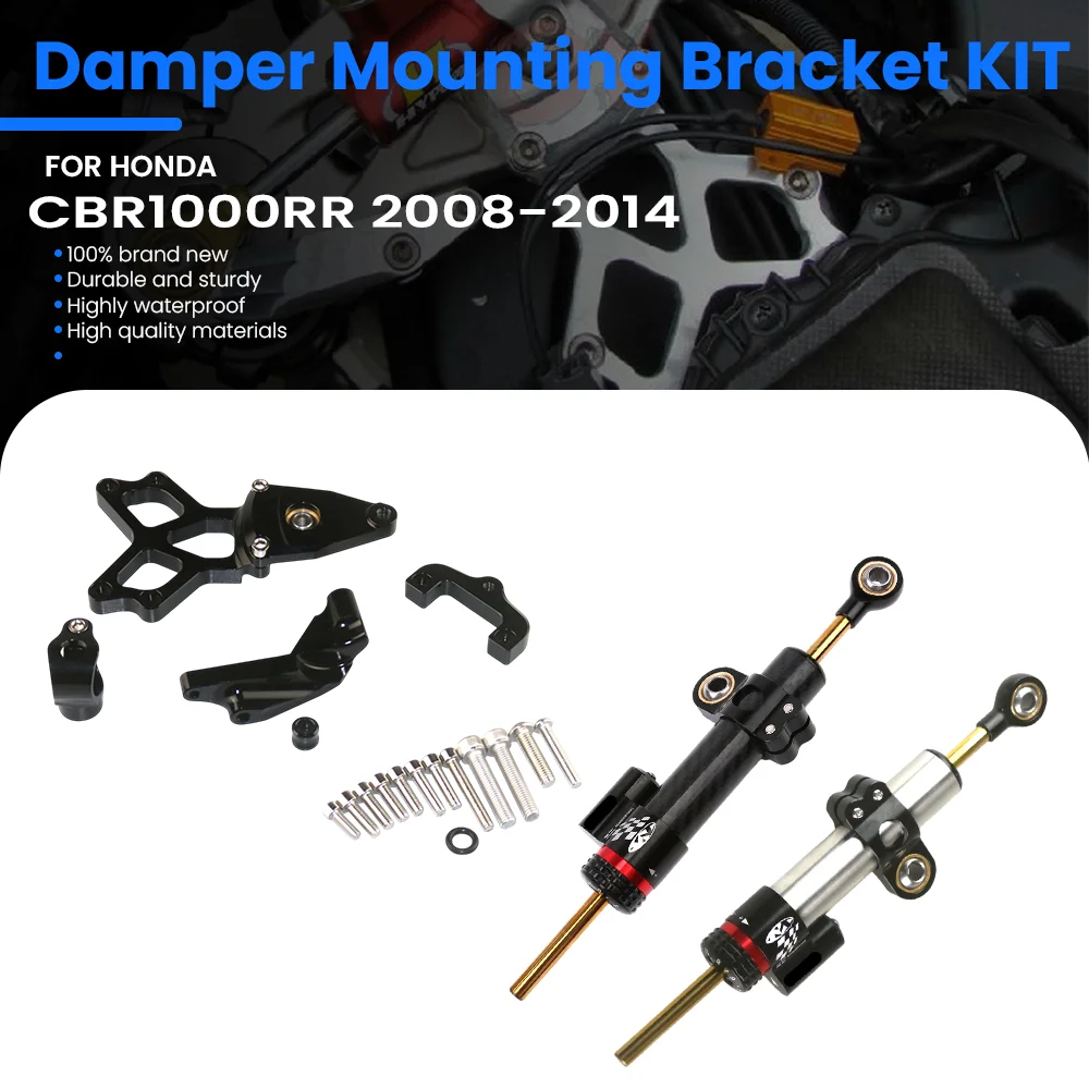 

Motorcycle Universal Stabilizer Damper Complete Steering Mounting Brack For HONDA CBR1000RR 2008-2014