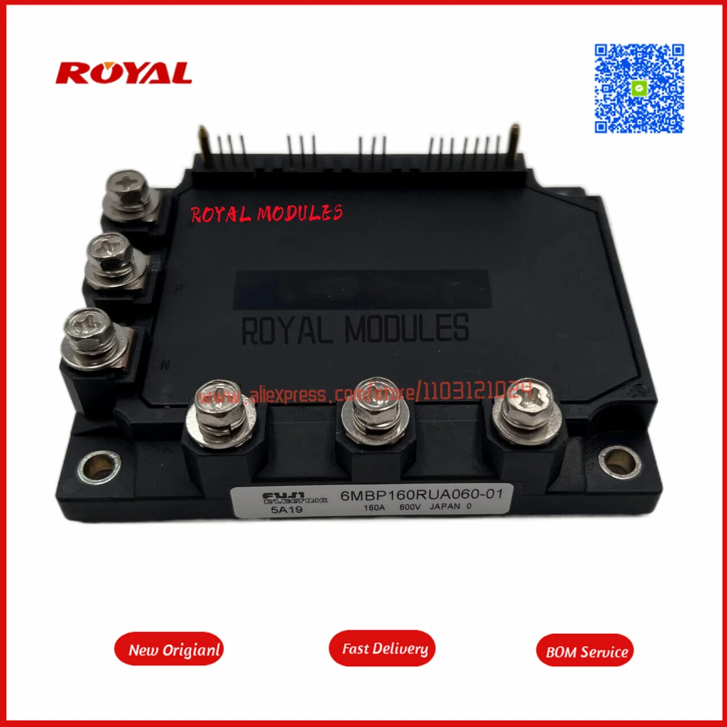 Novo módulo 6MBP160RUA060-01 A50L-0001-0374