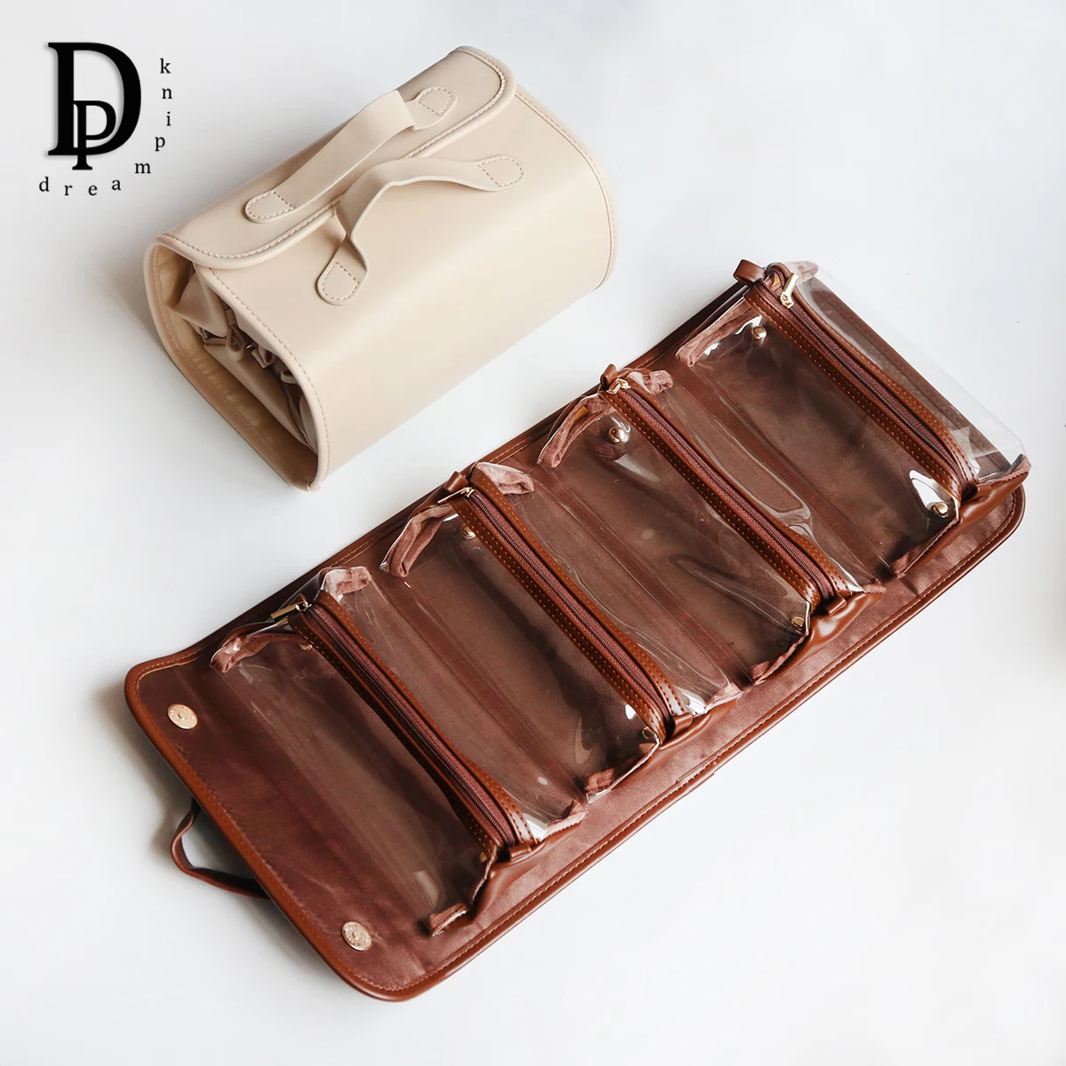 Large Capacity Women Travel Makeup Bag Waterproof Organzier Classified 4 in 1 Hanger Toiletry Roll New Design Beach Wash Bags