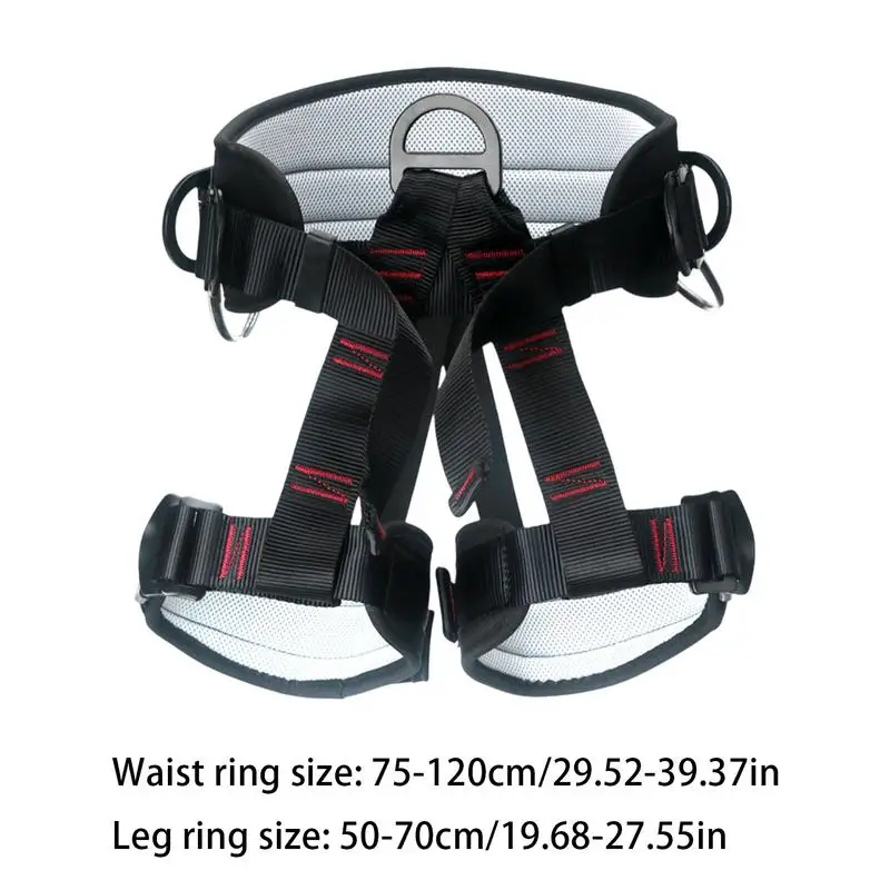 تسلق حزام الأمان في الهواء الطلق تسلق حزام الأمان قابل للتعديل العمل في الارتفاعات حزام تنفس معدات للجنسين للنار