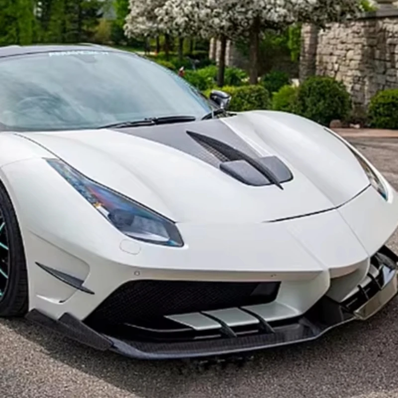 

Высококачественный капот из полукарбона в стиле MS для Ferrari 488 GTB Spider, крышка двигателя из полукарбона.