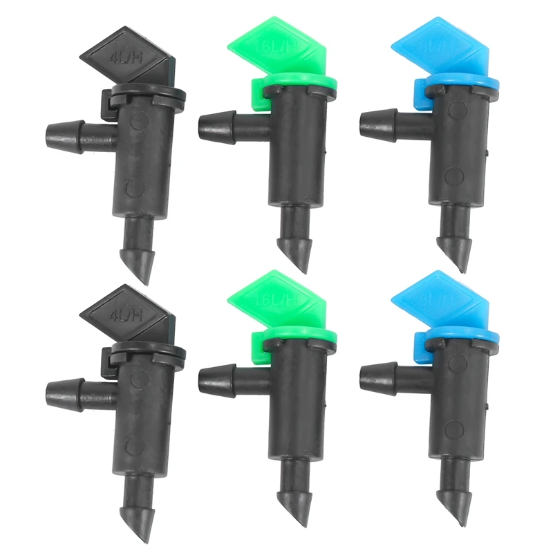 ABUP-90Pcs Drip Emitter,Garden Flag Irrigation Drippers In 3 Sizes,1 GPH, 2 GPH, 4 GPH Per Hour For Trees And Shrubs Watering