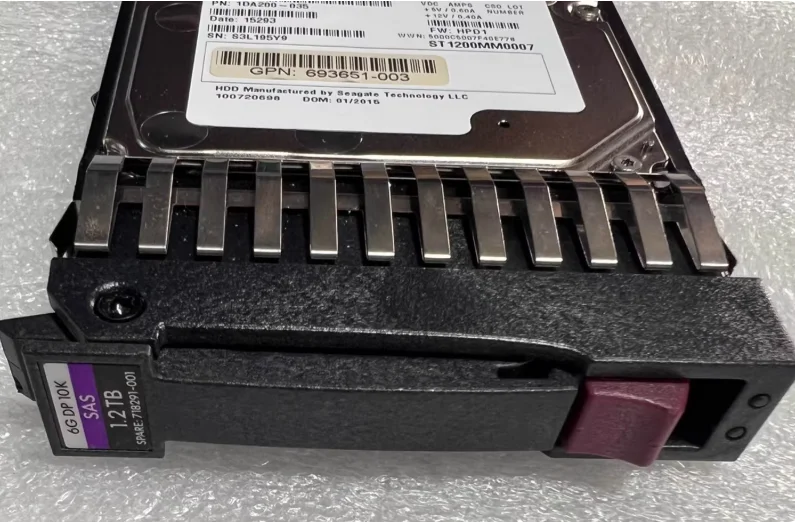 

For HP 718160-B21 718291-001 1.2T 10K SAS 2.5 6G hard drive