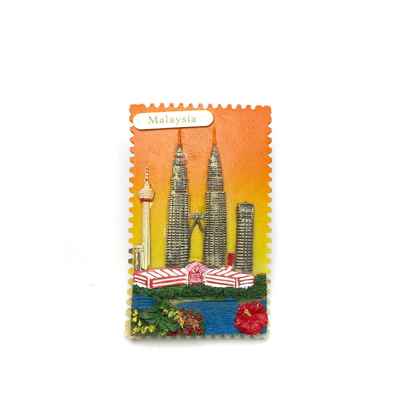 3D Resin Malaysia KLCC Fridge Magnets Cute Refrigerator Magnet for Home Decor Decoración Hogar Imanes para Refrigerador Aimants