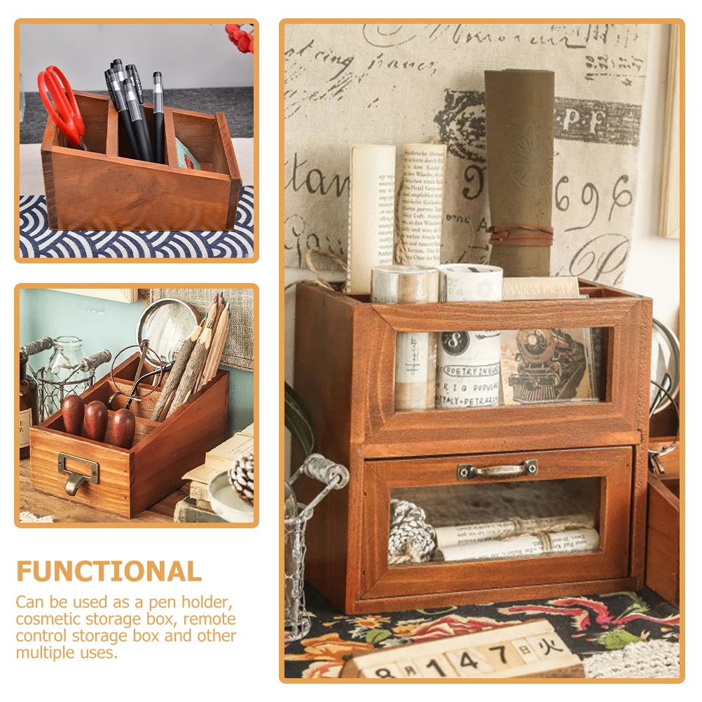 

Multi-Grid Drawer Storage Box Desktop Organizer Pen Holder Makeup Brush Holder Remote Control Organizer Household