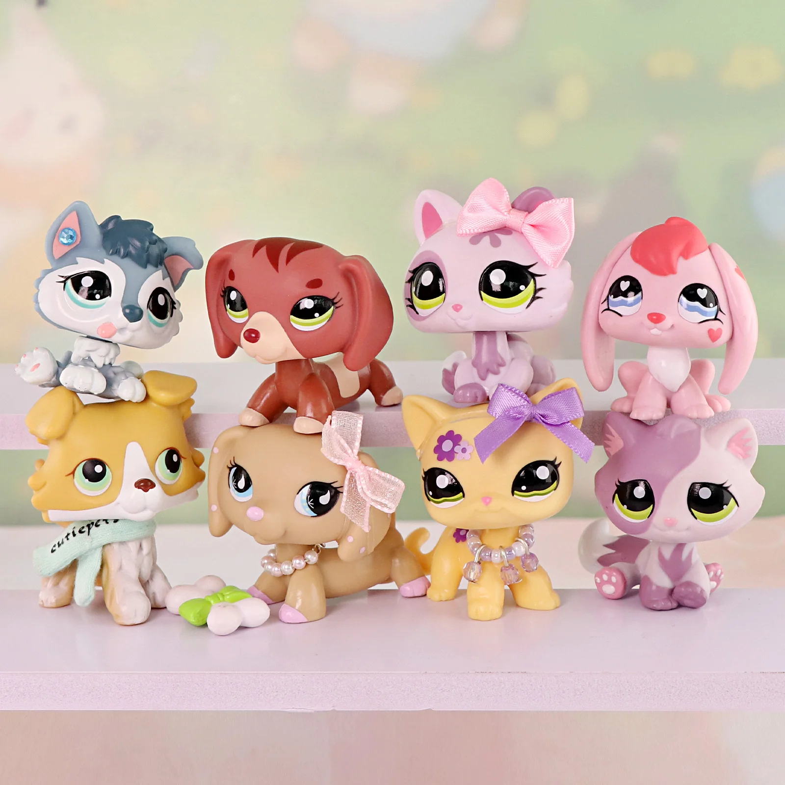 

Minilpsshop Rabbit #557 Collie #272 Shorthair Cat #1962 Dachshund #3601 #909 Husky Puppy #2036 Crouching Cat #1628 for lps