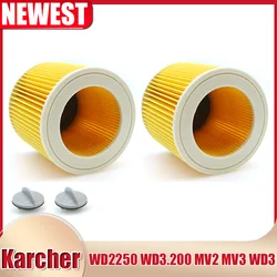 HEPA Filter for Karcher Cartridge WD2250 WD3.200 MV2 MV3 WD3 Karcher Filter Parts Air Dust Filters Vacuum Cleaners