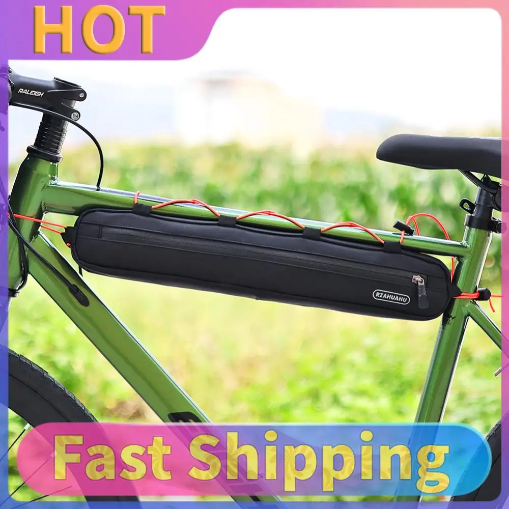 

Front Tube Frame Bag Waterproof Bike Pouch Phone Case Large Capacity Bike Frame Bags Easy Installation Cycling Accessories