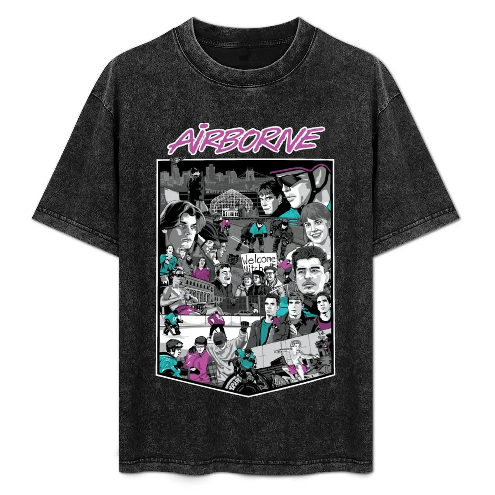 

Airborne Poster - Special 28th Anniversary Edition T-Shirt Plus Size Solid Color T-Shirt